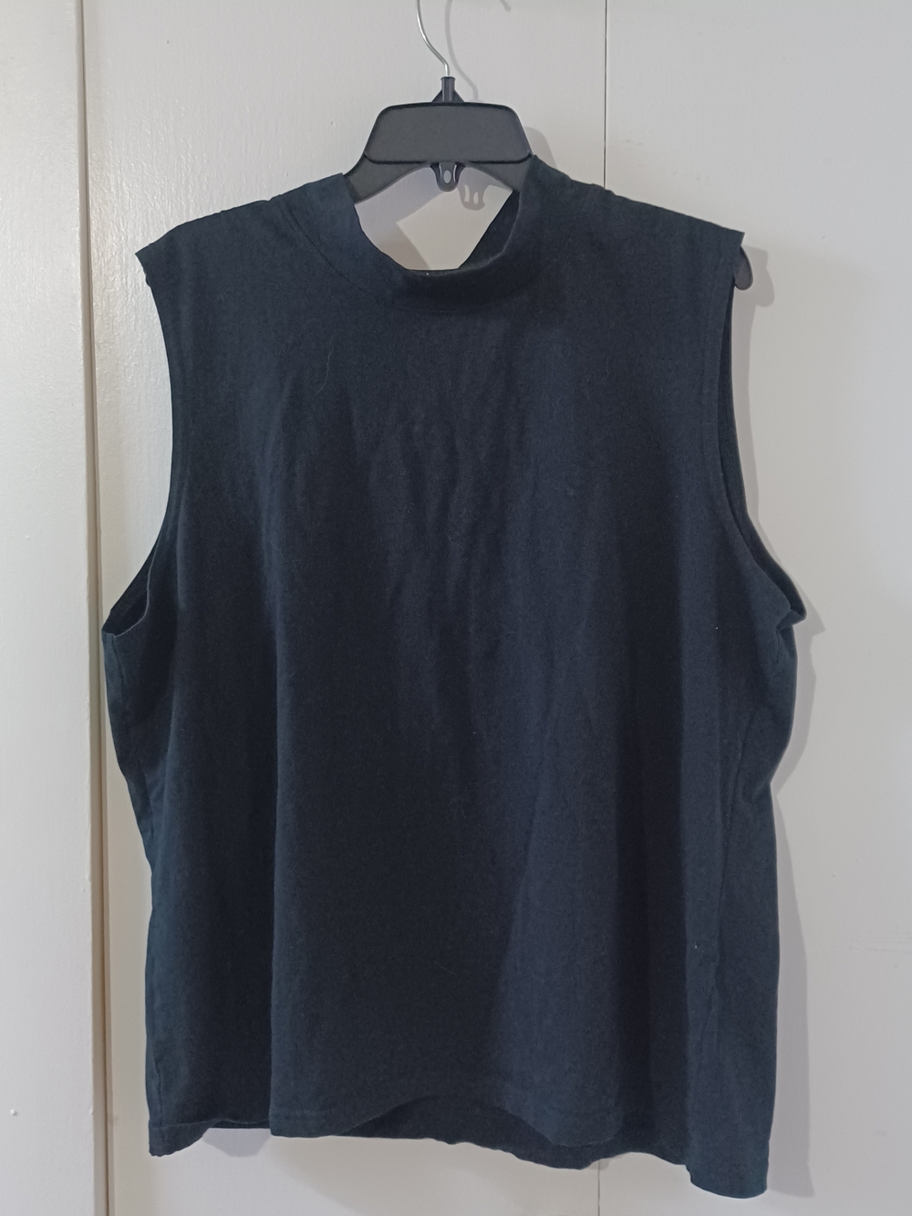 Boohoo Black Sleeveless Mock Neck Top